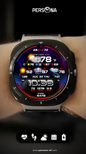 Скриншот 6 — PER58 Weather WatchFaceDigital