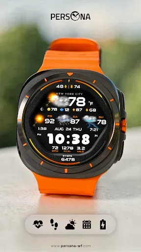 Скриншот 7 — PER58 Weather WatchFaceDigital