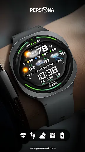 Скриншот 8 — PER58 Weather WatchFaceDigital