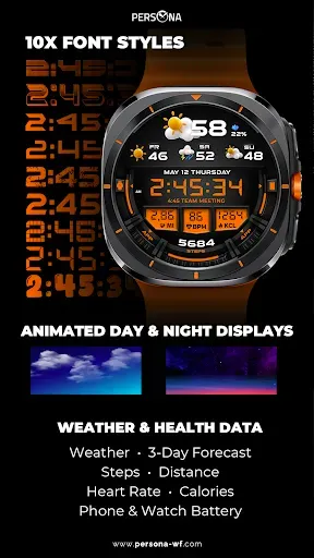 Скриншот 2 — PER60 Extreme Watch Face