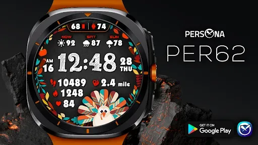Скриншот 1 — PER62 Thanksgiving Watch Face