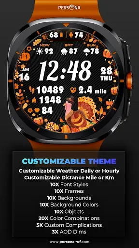 Скриншот 2 — PER62 Thanksgiving Watch Face
