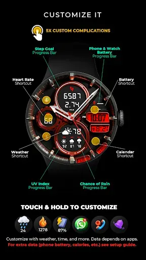 Скриншот 7 — PER72 Hybrid Watch Face