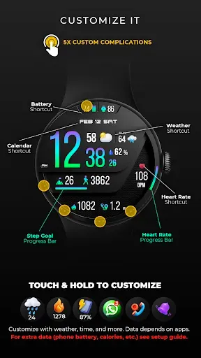 Скриншот 5 — PER76 Digital Watch Face