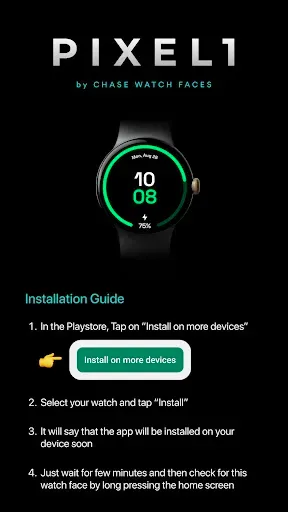 Скриншот 1 — Pixel 1 Watch face