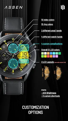 Скриншот 5 — S4U Assen - Hybrid watch face