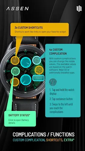 Скриншот 6 — S4U Assen - Hybrid watch face