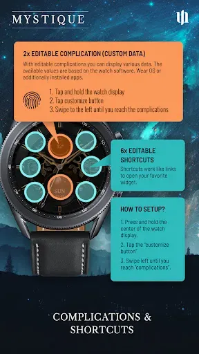 Скриншот 5 — S4U Mystique - Gold watch face