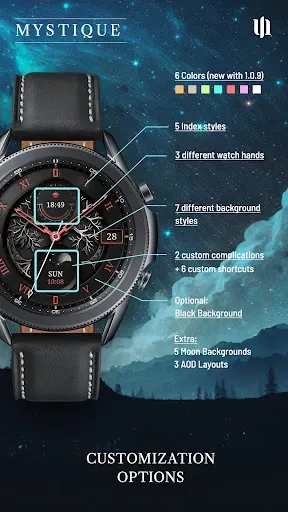 Скриншот 6 — S4U Mystique - Gold watch face