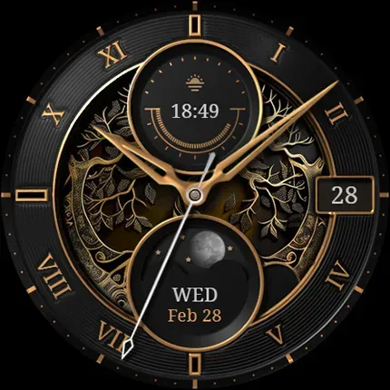 Скриншот 8 — S4U Mystique - Gold watch face