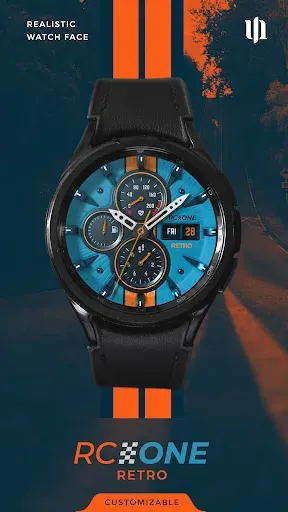Скриншот 1 — S4U RC ONE - Retro watch face