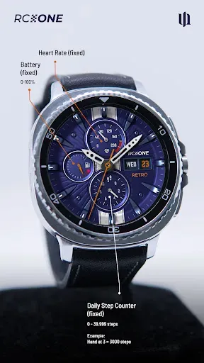 Скриншот 2 — S4U RC ONE - Retro watch face