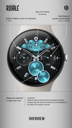 Скриншот 3 — S4U Royale - hybrid watch face