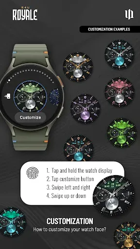 Скриншот 6 — S4U Royale - hybrid watch face