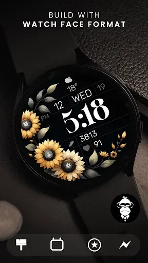 Скриншот 2 — Simple Sunflowers watch face