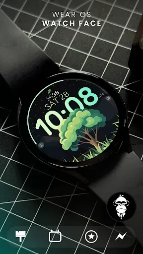 Скриншот 3 — Tree Steps digital watch face