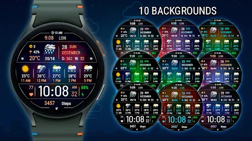 Скриншот 3 — VF02 Weather Inform Watch Face