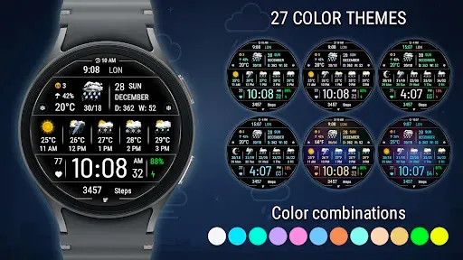 Скриншот 4 — VF02 Weather Inform Watch Face