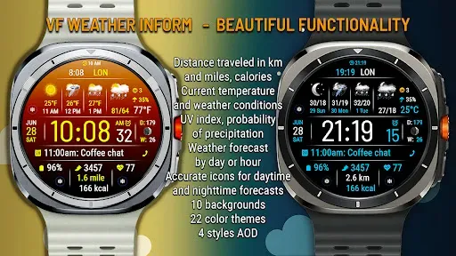 Скриншот 1 — VF Weather Inform Watch Face