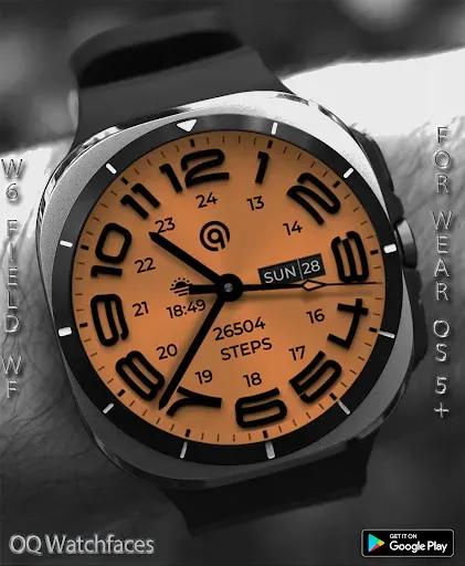 Скриншот 1 — W6 Field Watch Face Wear OS 5+
