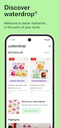 Скриншот 1 — waterdrop® Shopping App