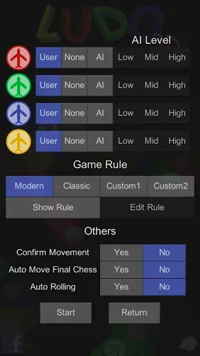 Скриншот 2 — Ludo 3D - Aeroplane Chess