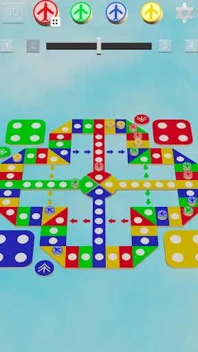 Скриншот 5 — Ludo 3D - Aeroplane Chess