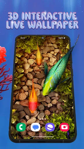 Скриншот 1 — 3D Fish Tank Live Wallpaper