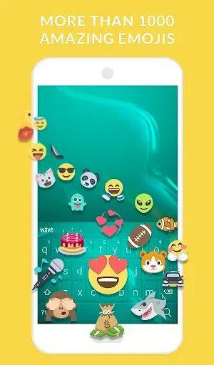 Скриншот 3 — Wave Animated Keyboard + Emoji