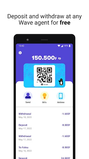 Скриншот 1 — Wave - Mobile Money