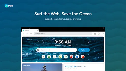 Скриншот 8 — Wave Browser: Save the Ocean