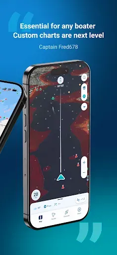 Скриншот 2 — Wavve Boating: Marine Boat GPS