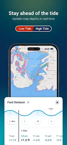Скриншот 4 — Wavve Boating: Marine Boat GPS