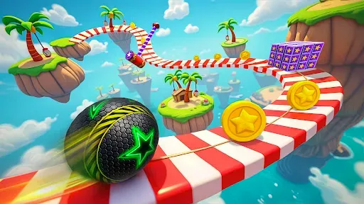 Скриншот 2 — Идущий Роллинг Мяч Игра
