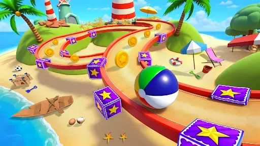 Скриншот 3 — Идущий Роллинг Мяч Игра