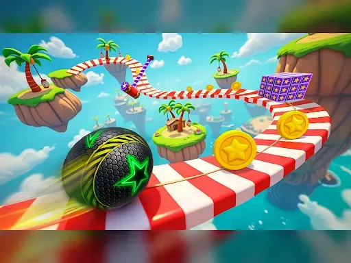 Скриншот 7 — Идущий Роллинг Мяч Игра