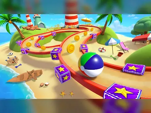 Скриншот 8 — Идущий Роллинг Мяч Игра