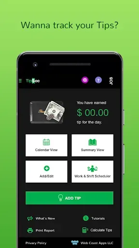 Скриншот 2 — TipSee: Tip & Income Tracker