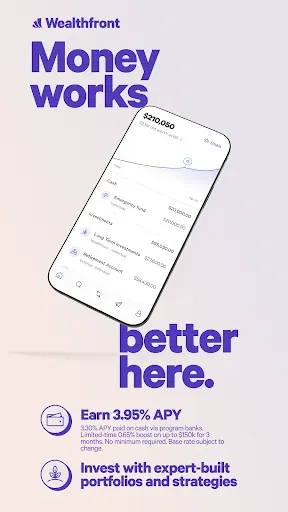 Скриншот 1 — Wealthfront: Save and Invest