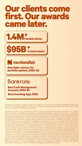 Скриншот 8 — Wealthfront: Save and Invest