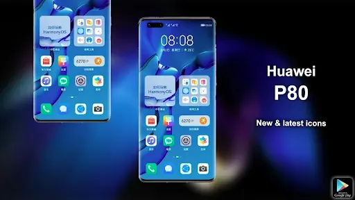 Скриншот 4 — Huawei P80 Wallpaper: Launcher