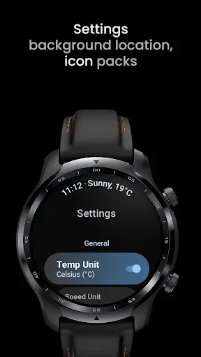 Скриншот 4 — Weather Complications: Wear OS