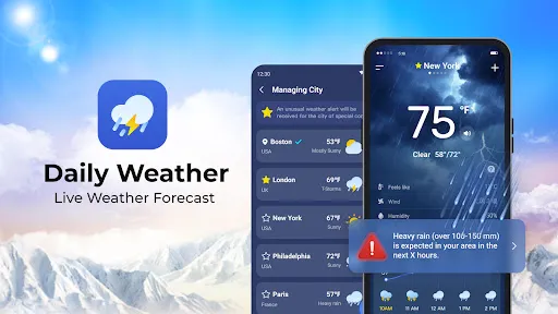 Скриншот 1 — Daily Weather: Forecast&Alerts