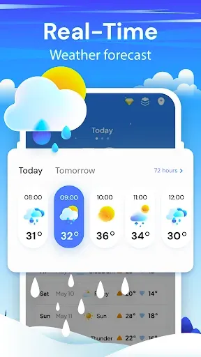 Скриншот 2 — Прогноз погоды: Живое радар