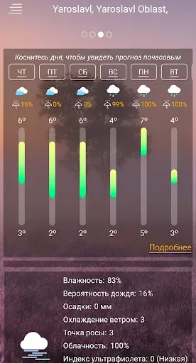 Скриншот 6 — Прогноз погоды