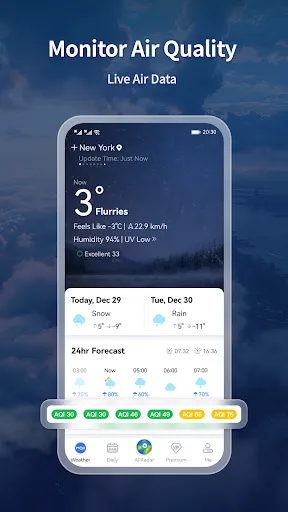 Скриншот 1 — MojiWeather: Weather Radar