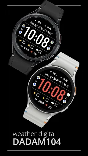 Скриншот 1 — DADAM104: Bold Digi Watch Face