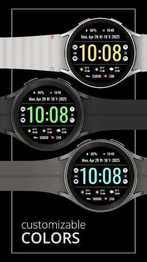 Скриншот 2 — DADAM104: Bold Digi Watch Face