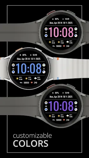 Скриншот 3 — DADAM104: Bold Digi Watch Face
