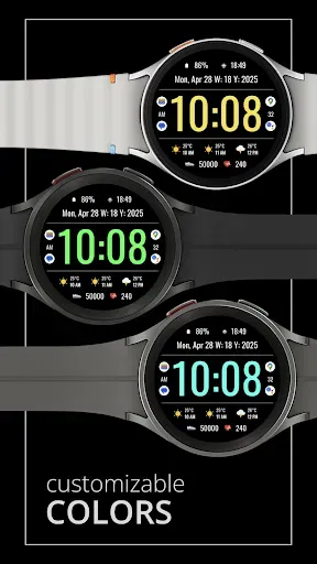 Скриншот 6 — DADAM104: Bold Digi Watch Face